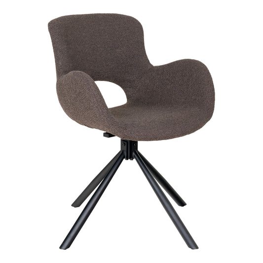 Amorim Dining Chair - Chaise de salle à manger, en champignon bouclé avec pivot - vendu par 2