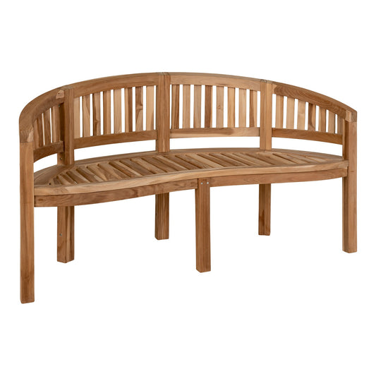 Boca Banan Bench - Banana Bench in teak wood, nature