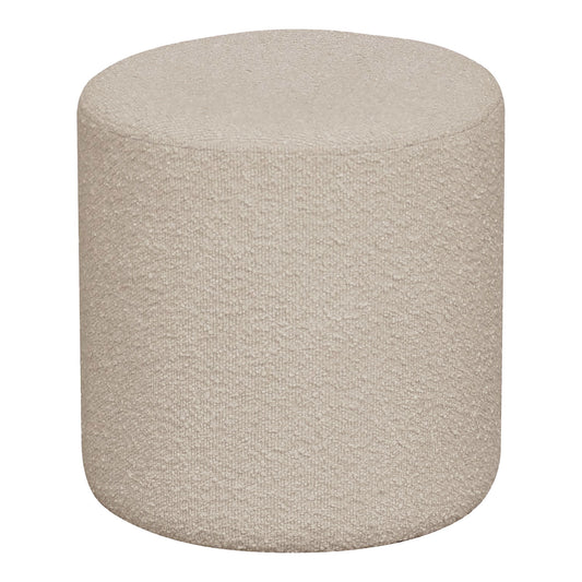 Ejby Pouf - Pouf en bouclé, beige, Ø34x36 cm, HN1233