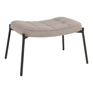 Glasgow Footrest - Repose-pieds, pierre avec pieds noirs, HN1231 Glasgow Footrest - Repose-pieds, pierre avec pieds noirs, HN1231