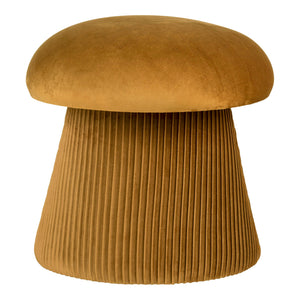 Hampton Pouf - Pouf en velours, ocre, ø41x39 cm Hampton Pouf - Pouf en velours, ocre, ø41x39 cm