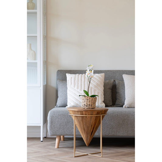 Hapur Coffee Table - Table basse, bois de manguier naturel Ø45x45 cm