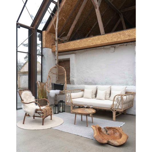 Jammu Coffee Table - Table basse, mangue naturel Ø6x35 cm