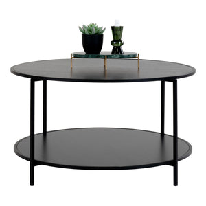 Vita Table basse - Table basse, noir, structure noire Ø8x45 cm Vita Table basse - Table basse, noir, structure noire Ø8x45 cm
