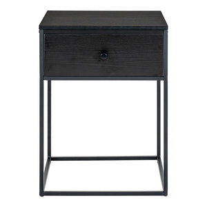 Vita Table d'appoint - Table d'appoint, 1 tiroir, noir, cadre noir 4x4x55 cm Vita Table d'appoint - Table d'appoint, 1 tiroir, noir, cadre noir 4x4x55 cm