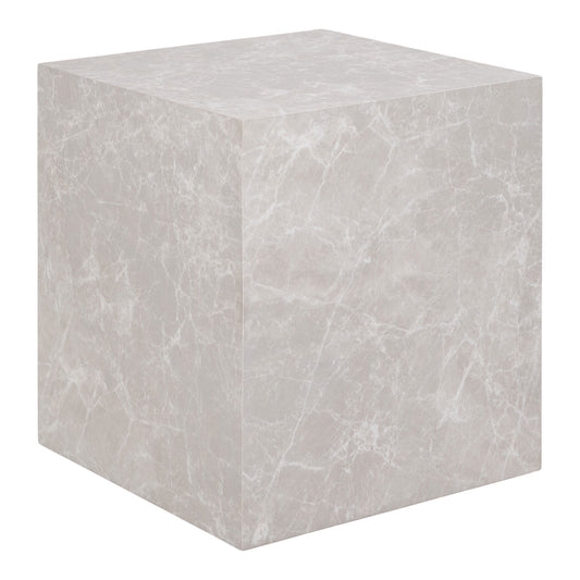 Table d'appoint Prague - Table d'appoint, aspect marbre, beige 4x4x45 cm