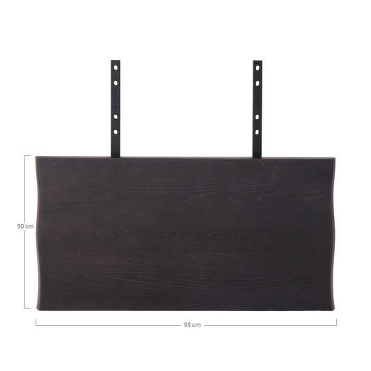 Rallonges Pour Table Toulon - Wave Edge - Lot de deux rallonges en chêne noir avec bord ondulé