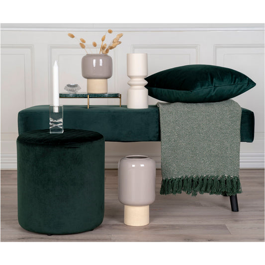 Cort Plaid - Plaid, coton, vert/blanc, design A 13x16 cm