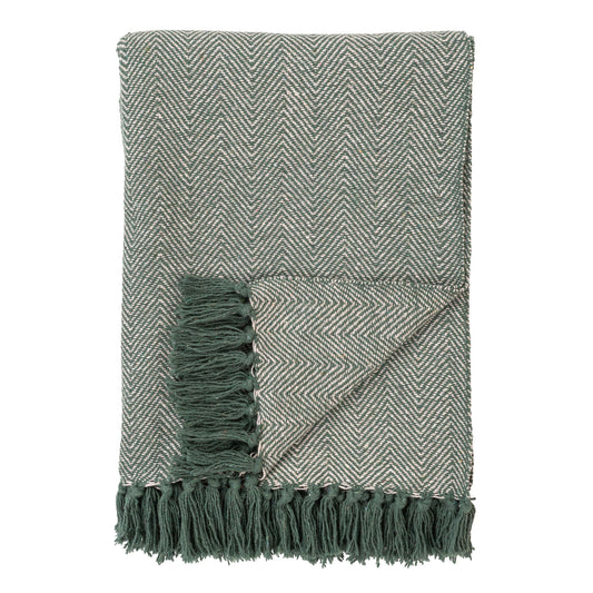 Cort Plaid - Plaid, coton, vert/blanc, design A 13x16 cm