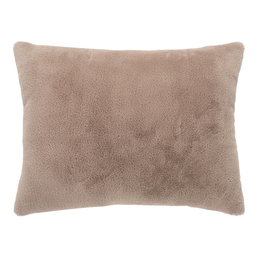 Coussin Evora - Coussin, fourrure artificielle marron clair 45x6 cm