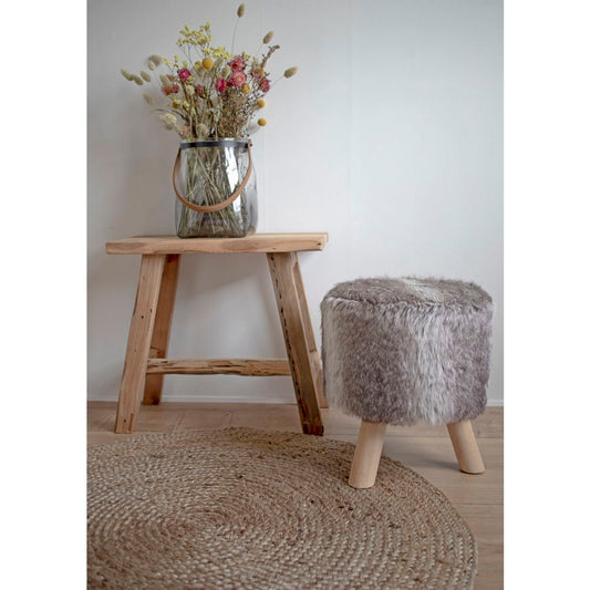 Tapis Bombay - Tapis, jute tressé, nature ø15 cm