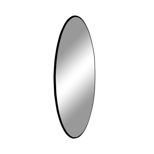 Jersey Mirror - Miroir, acier, noir, ø8 cm