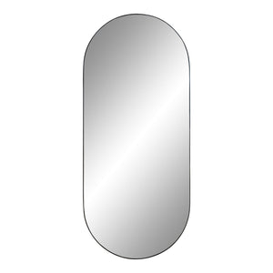 Jersey Mirror - Miroir, acier, noir, 35x8 cm Jersey Mirror - Miroir, acier, noir, 35x8 cm