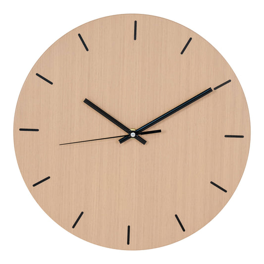 Asti Wall Clock - Horloge murale, métal, structure en bois, mouvement silencieux ø3 cm