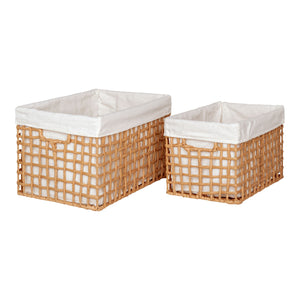 Bustelo Baskets - Paniers, papier, naturel, lot de 2 Bustelo Baskets - Paniers, papier, naturel, lot de 2