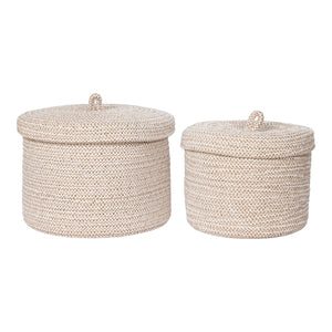 Sebal Baskets - Paniers, coton, beige, lot de 2 Sebal Baskets - Paniers, coton, beige, lot de 2