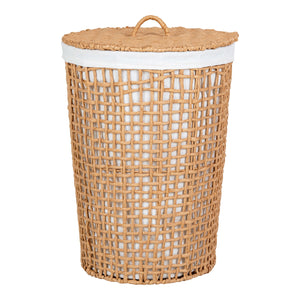 Pomal Panier à Linge - Panier à Linge, papier, marron clair/blanc, ø42x56 cm Pomal Panier à Linge - Panier à Linge, papier, marron clair/blanc, ø42x56 cm