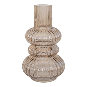 Vase - Vase, verre soufflé bouche, fumé, ø15x25 cm Vase - Vase, verre soufflé bouche, fumé, ø15x25 cm