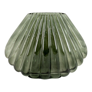 Vase - Vase, verre soufflé bouche, vert, 29x11,5x22 cm Vase - Vase, verre soufflé bouche, vert, 29x11,5x22 cm