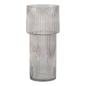Vase - Vase, verre soufflé bouche, transparent, ø17,5x4 cm Vase - Vase, verre soufflé bouche, transparent, ø17,5x4 cm
