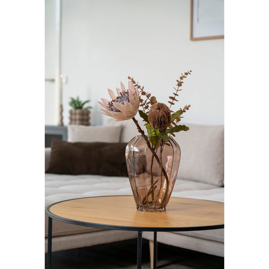 Vase - Vase, verre, marron, ø22x29 cm