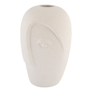 Vase - Vase, céramique, sable, 12,5x13x19,5 cm Vase - Vase, céramique, sable, 12,5x13x19,5 cm