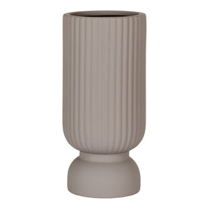 Vase - Vase, céramique, gris, ø12x25,5 cm Vase - Vase, céramique, gris, ø12x25,5 cm