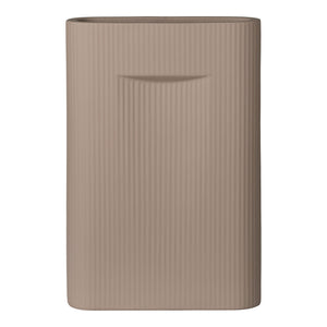 Vase - Vase, céramique, marron, 24x8,5x35,5 cm Vase - Vase, céramique, marron, 24x8,5x35,5 cm