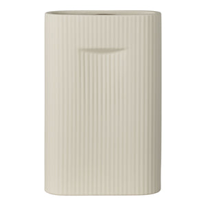 Vase - Vase, céramique, gris, 16,5x6,5x26 cm Vase - Vase, céramique, gris, 16,5x6,5x26 cm