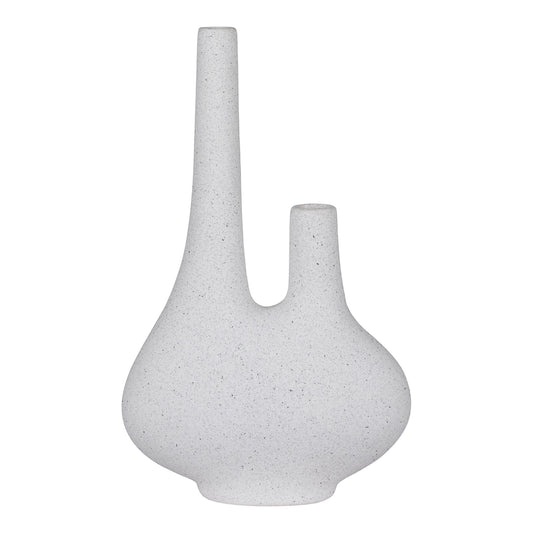Vase - Vase, céramique, blanc, 23x11,5x37 cm