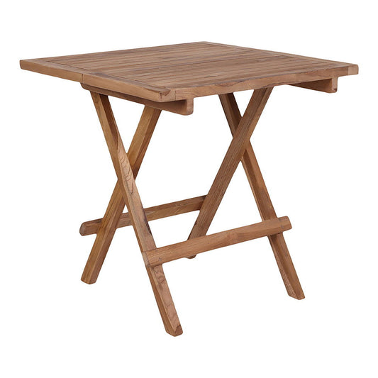Bilbao Side Table - Table d'appoint en bois de teck, nature, 5x5x5 cm