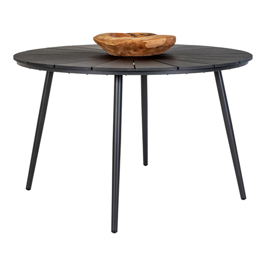 Atlanta Dining Table - Table à manger en non-bois, noir, Ø12 cm