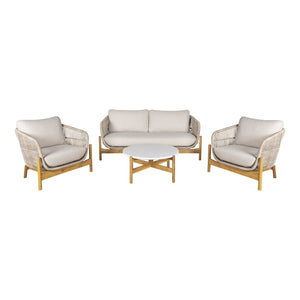 Terracina Lounge Set - Lounge Set, acacia, beige, incl. cushions Terracina Lounge Set - Lounge Set, acacia, beige, incl. cushions
