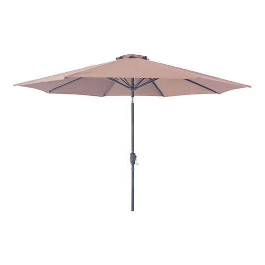 Houston Parasol - <p>Parasol avec manivelle et inclinaison, mât métallique, sable, ø3 cm</p>
