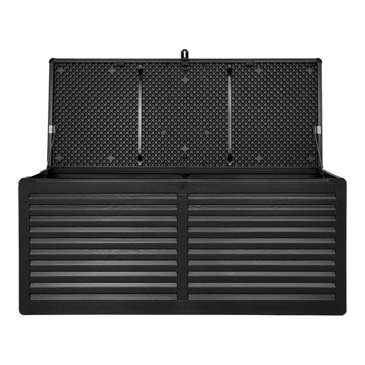 Dubrovnik Cushion Box - Boîte à coussins, plastique, noir, 146,5x61x64,5 cm, 49 L