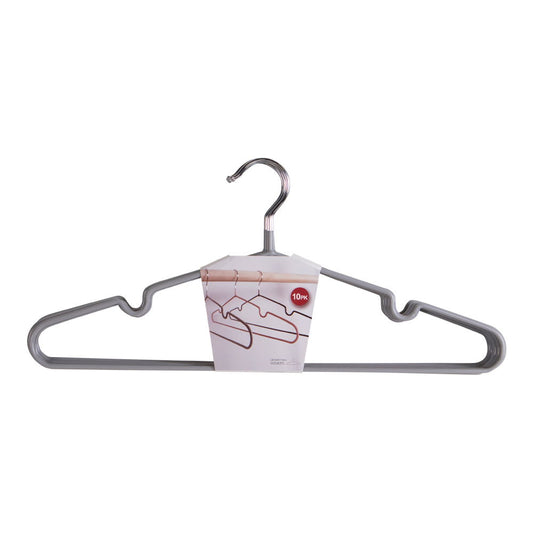 Massa Hangers - Cintres en métal avec revêtement gris, lot de 1