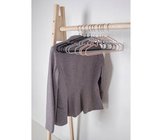 Massa Hangers - Cintres en métal avec revêtement rose, lot de 1