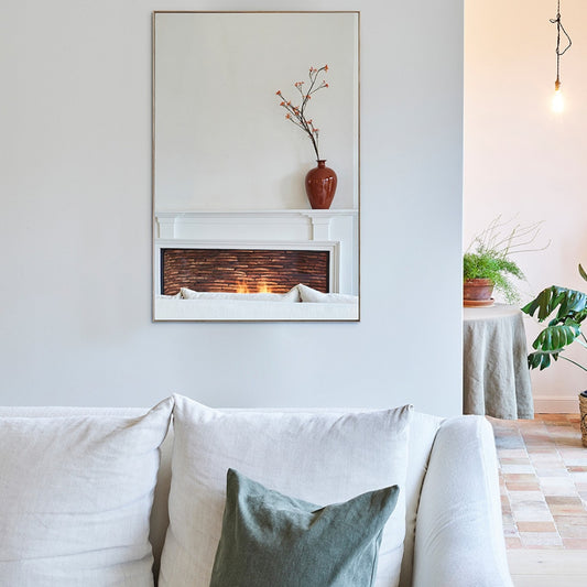 Miroir Lucka Oak Rectangle 80 x 120 cm