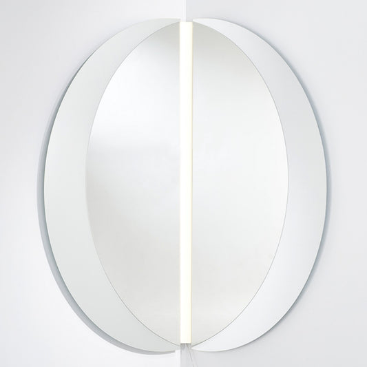 Miroir Luna Light Corner taille L 200 x 200 cm