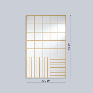 Miroir Grid Gold 100 x 158 cm Miroir Grid Gold 100 x 158 cm