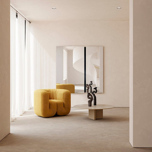 Miroir Luna Black Rectangle taille L 200 x200 cm