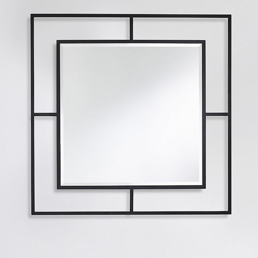 Miroir Nico Black Square 90 x 90 cm