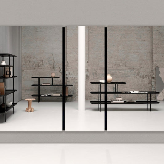 Miroir Luna Black Rectangle taille M 150 x150