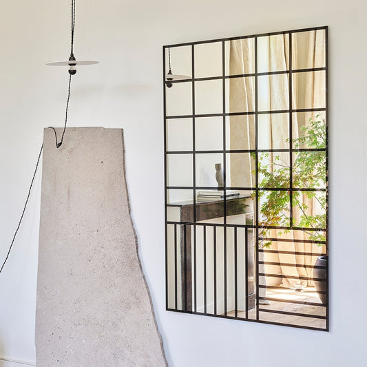 Miroir Grid Black 100 x 158 cm