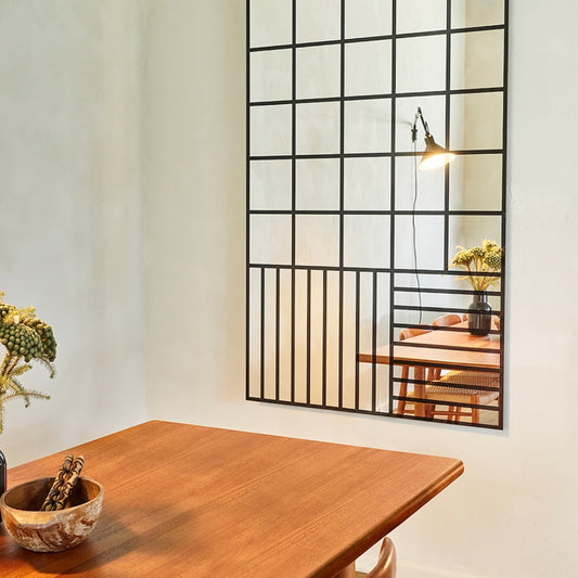 Miroir Grid Black 100 x 158 cm