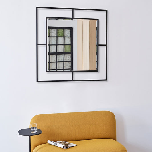 Miroir Nico Black Square 90 x 90 cm