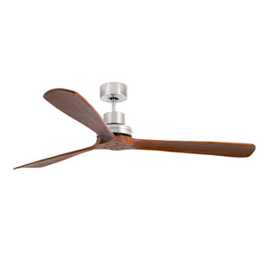 VENTILATEUR DE PLAFOND LANTAU INOX ET NOYER - XL Ø168 cm VENTILATEUR DE PLAFOND LANTAU INOX ET NOYER - XL Ø168 cm