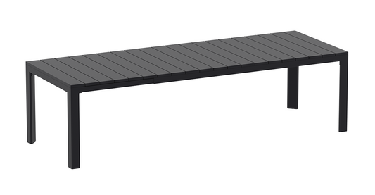 Siesta Atlantic Table de jardin extensible Xl 210/280 cm Noir