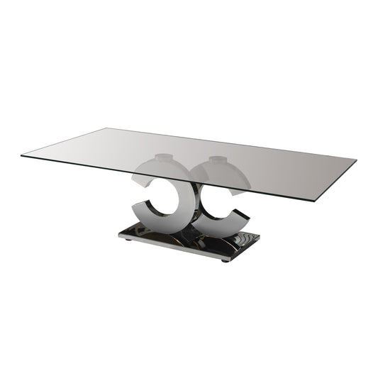 TABLE BASSE RECT CALIMA ACIER