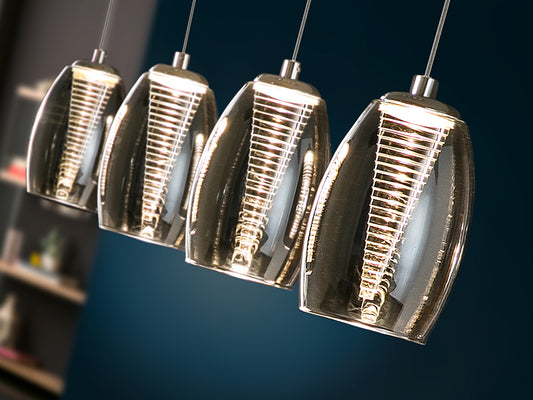 LAMPE NEBULA 4L LED CHROME